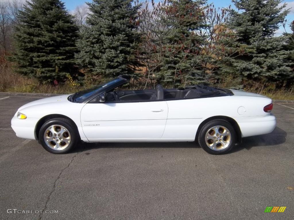 2000 Sebring JXi Convertible - Bright White / Agate photo #25