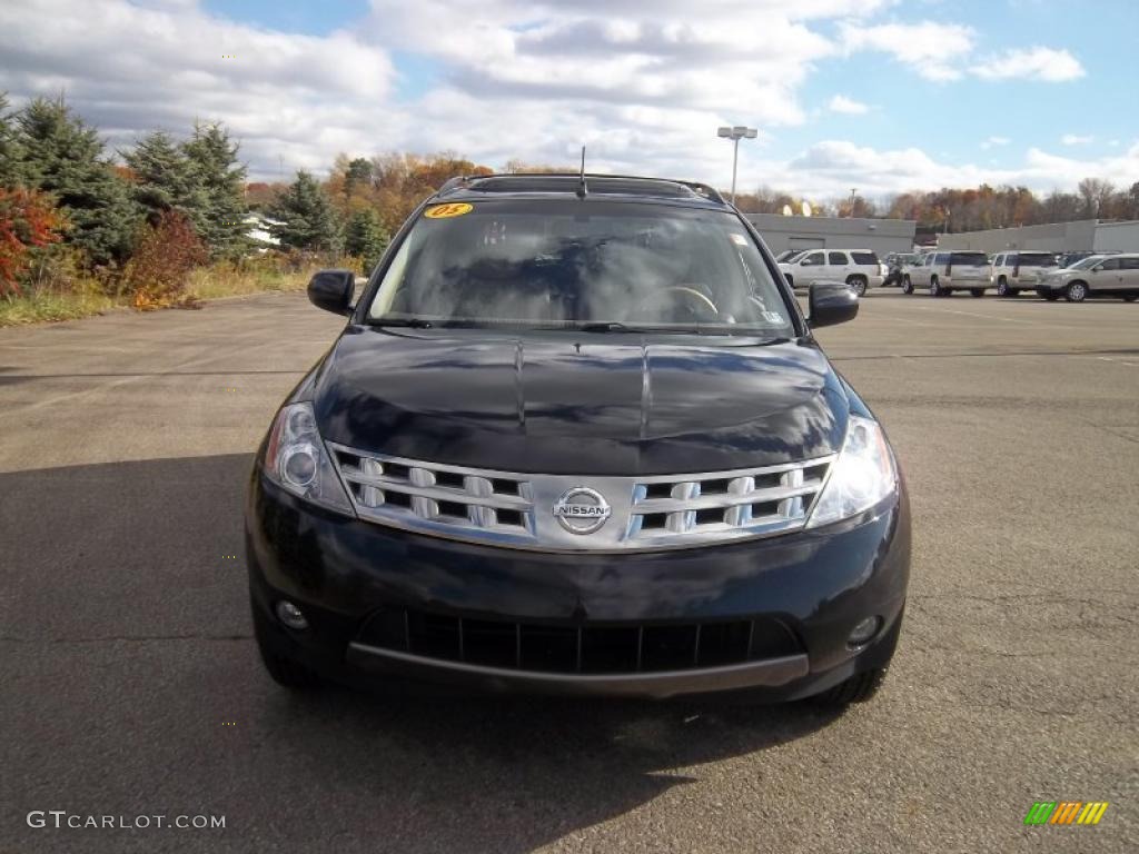 2005 Murano SE AWD - Super Black / Cafe Latte photo #4