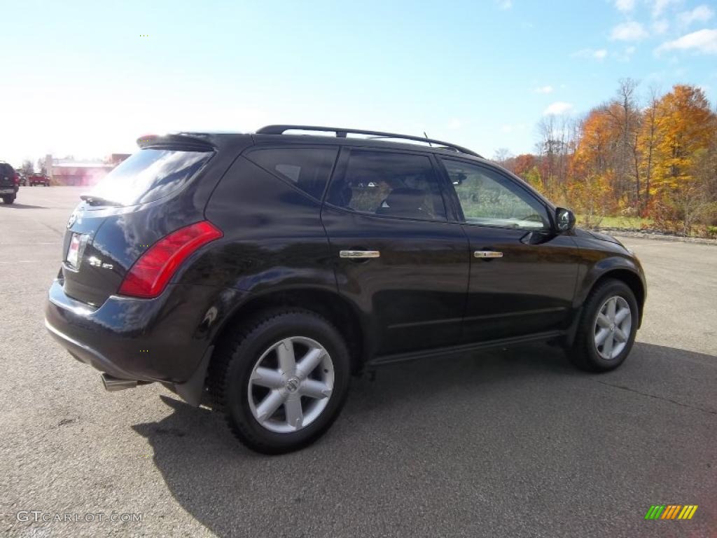 2005 Murano SE AWD - Super Black / Cafe Latte photo #21