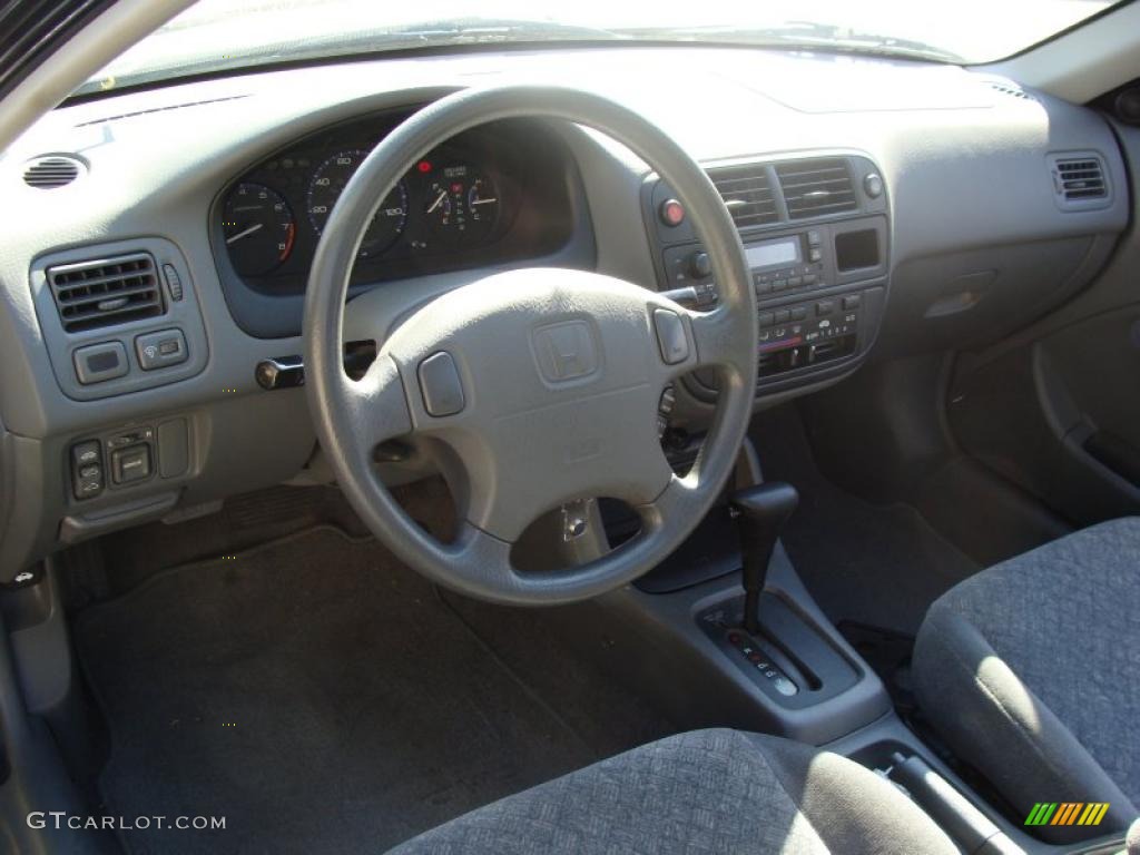 Gray Interior 1997 Honda Civic EX Coupe Photo #39237973