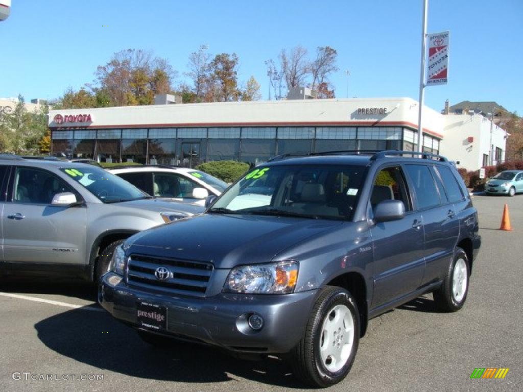 2005 Highlander Limited 4WD - Bluestone Metallic / Gray photo #1