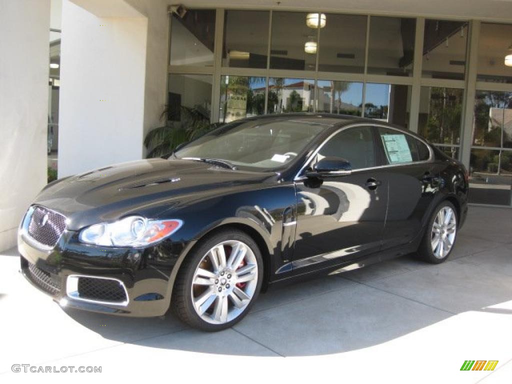 2011 XF XFR Sport Sedan - Ultimate Black Metallic / Warm Charcoal photo #1