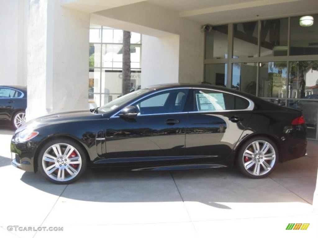 Ultimate Black Metallic 2011 Jaguar XF XFR Sport Sedan Exterior Photo #39240130