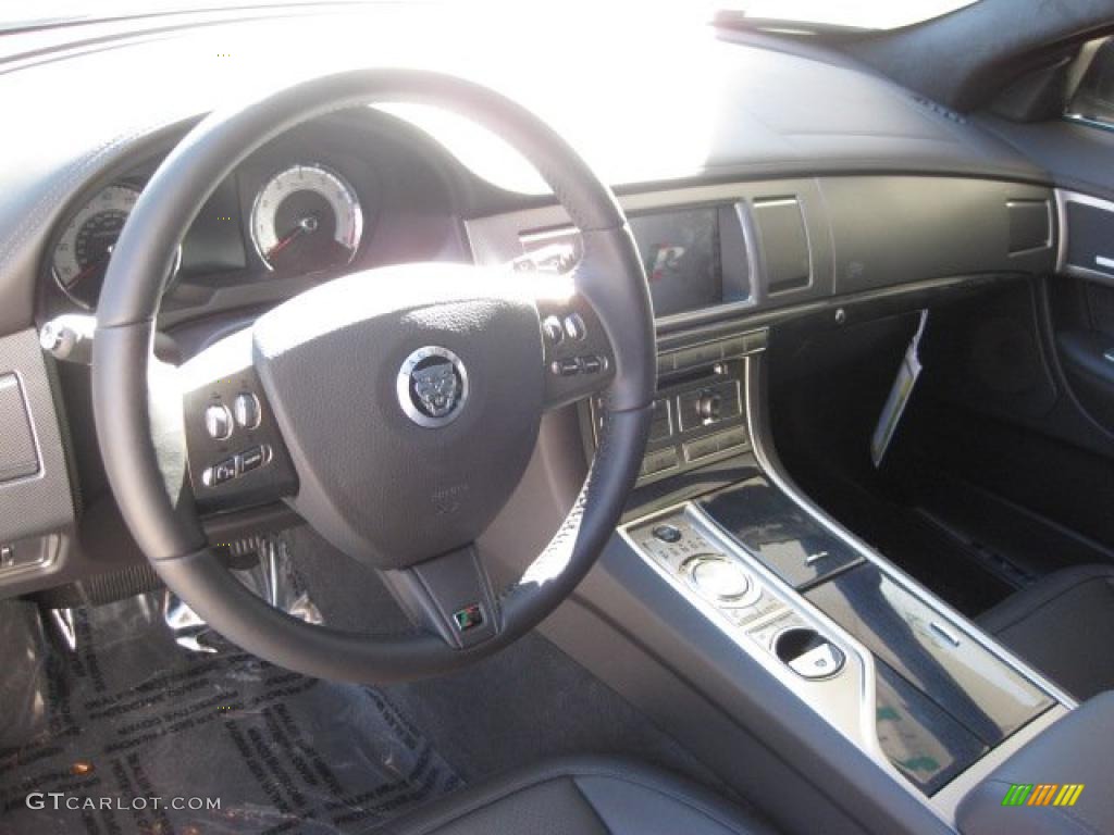 2011 Jaguar XF XFR Sport Sedan Warm Charcoal Dashboard Photo #39240174