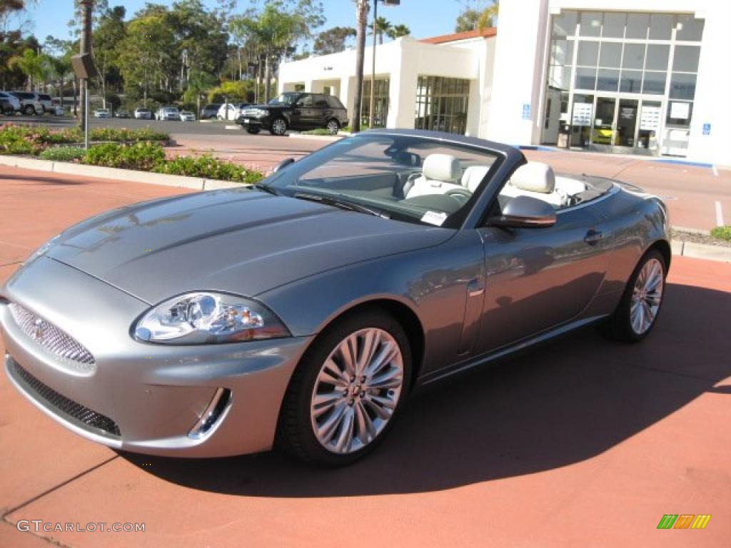 Lunar Grey Metallic 2011 Jaguar XK XK Convertible Exterior Photo #39240206