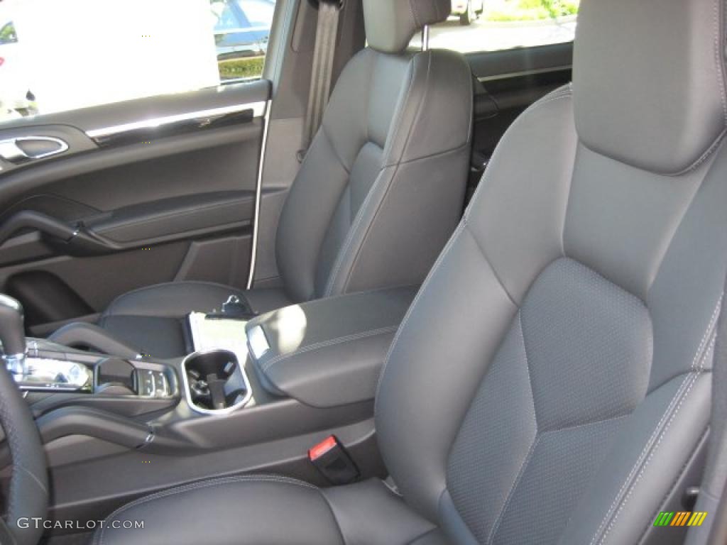 Black Interior 2011 Porsche Cayenne S Hybrid Photo #39240558