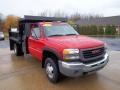 Front 3/4 View of 2003 Sierra 3500 Regular Cab 4x4 Chassis Dump Truck