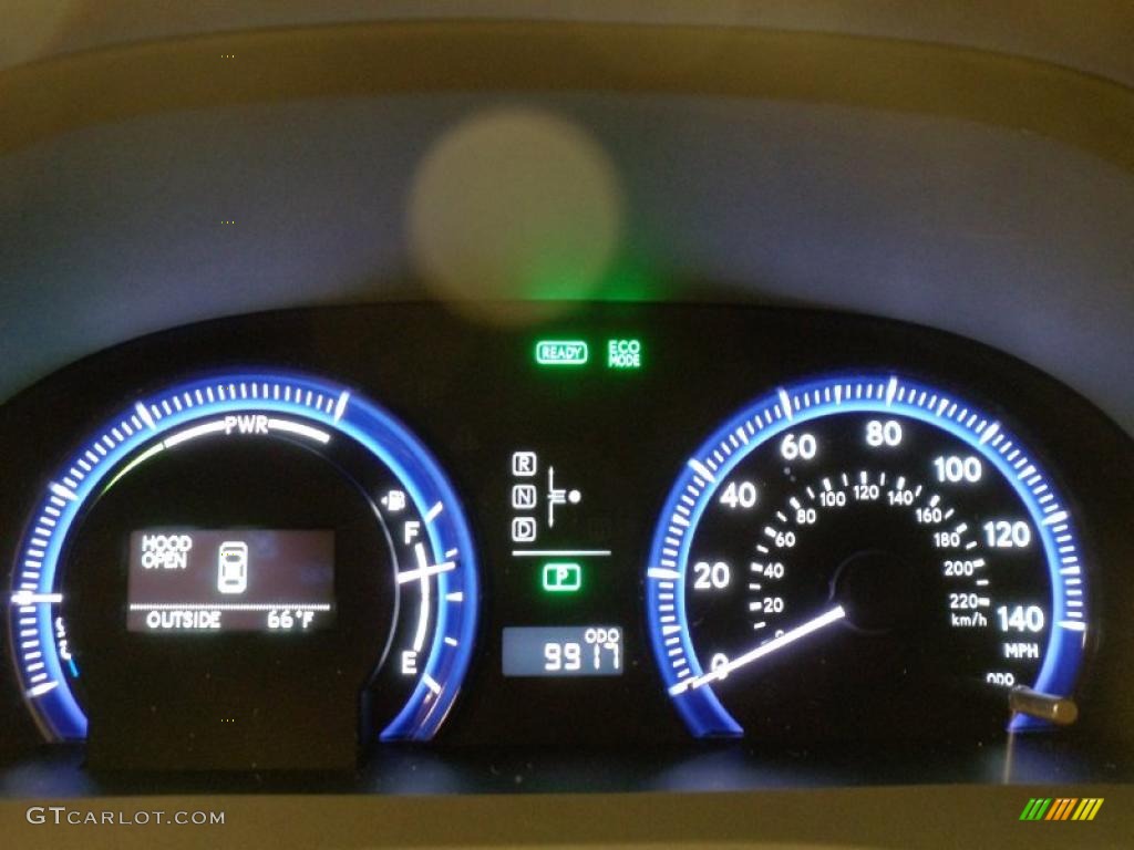 2010 Lexus HS 250h Hybrid Premium Gauges Photo #39240878