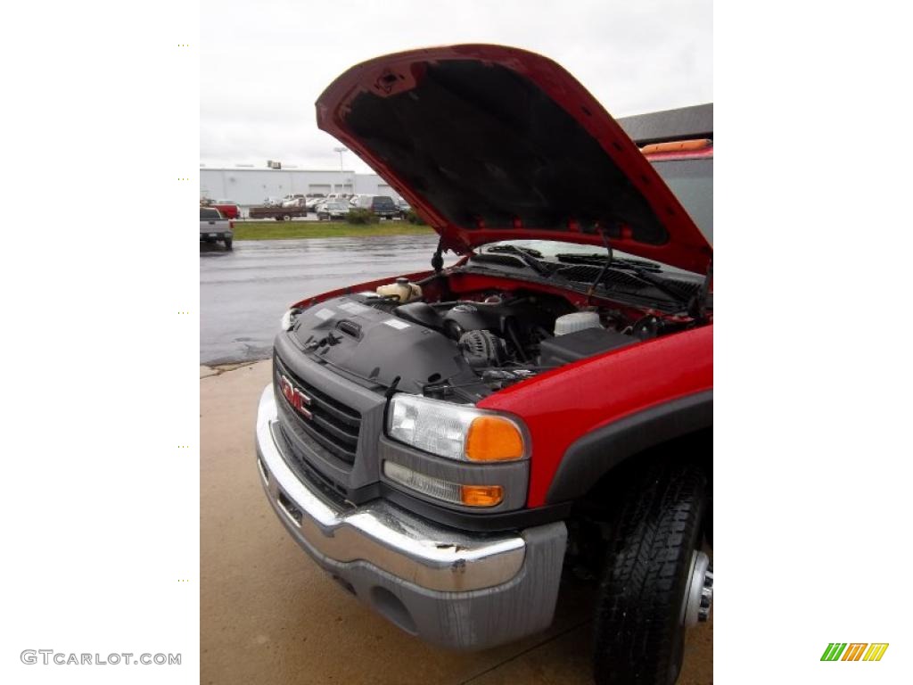2003 Sierra 3500 Regular Cab 4x4 Chassis Dump Truck - Fire Red / Dark Pewter photo #18