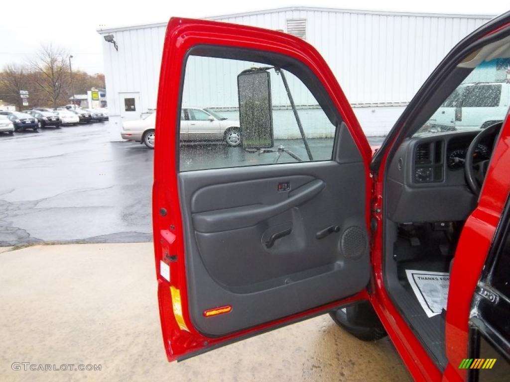 2003 GMC Sierra 3500 Regular Cab 4x4 Chassis Dump Truck Dark Pewter Door Panel Photo #39241138