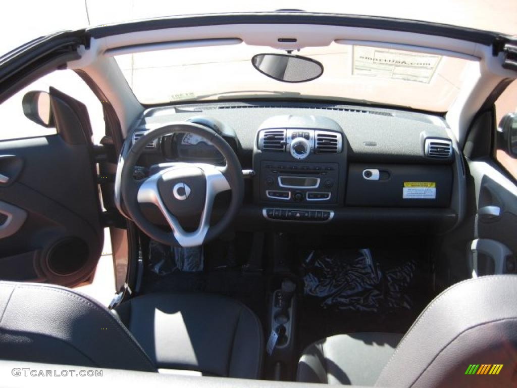2010 Smart fortwo passion cabriolet design Black Dashboard Photo #39241170
