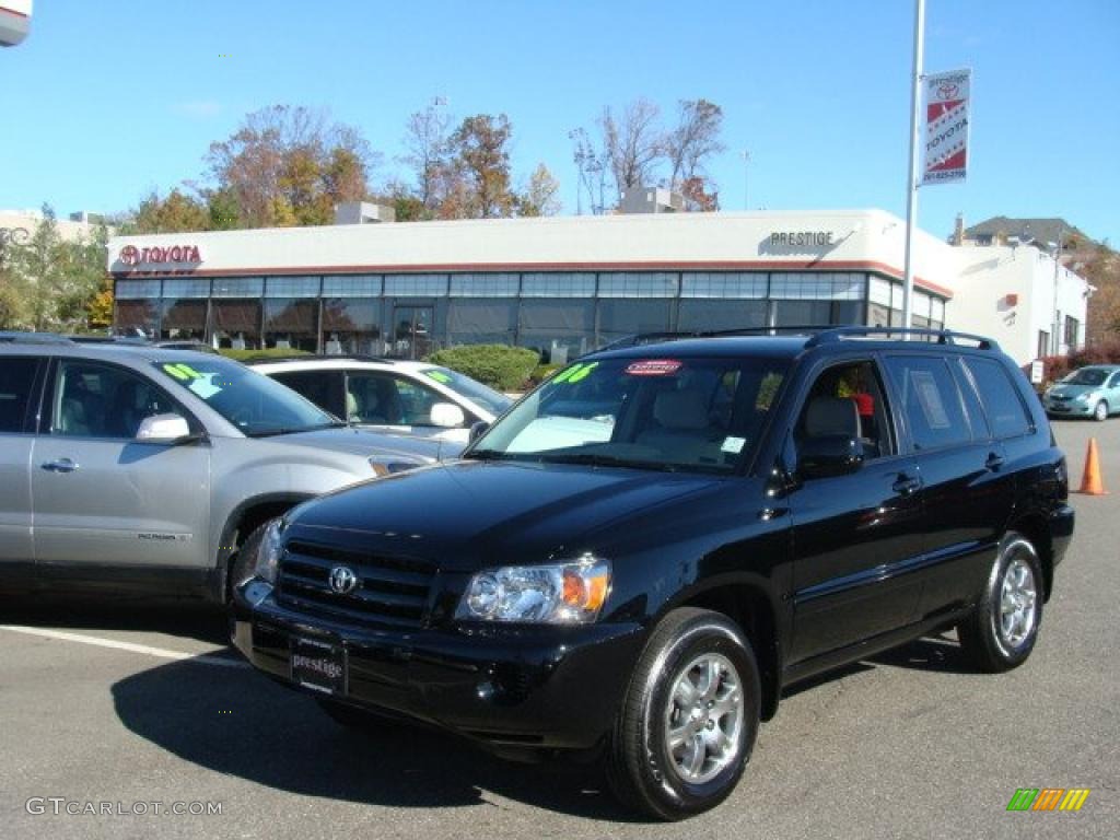 2006 Highlander V6 - Black / Ash Gray photo #1