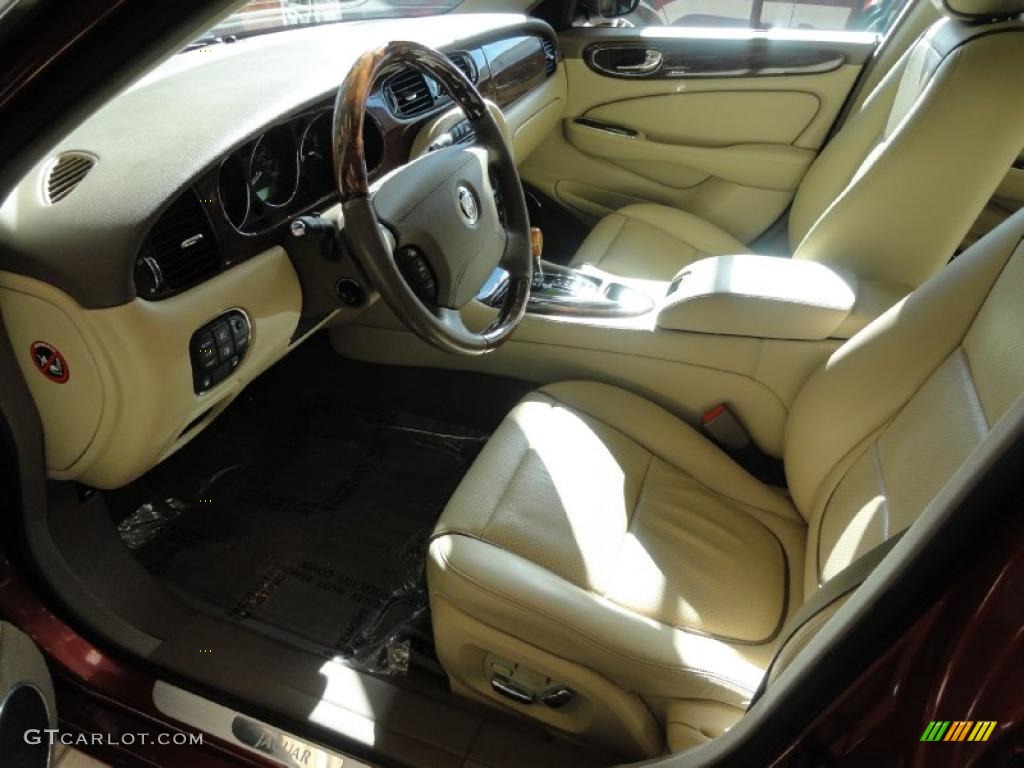 2008 XJ XJ8 - Radiance Red Metallic / Champagne/Mocha photo #12