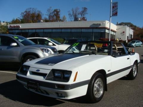 1985 Ford Mustang GT Convertible Data, Info and Specs