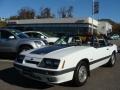 Oxford White 1985 Ford Mustang GT Convertible Exterior