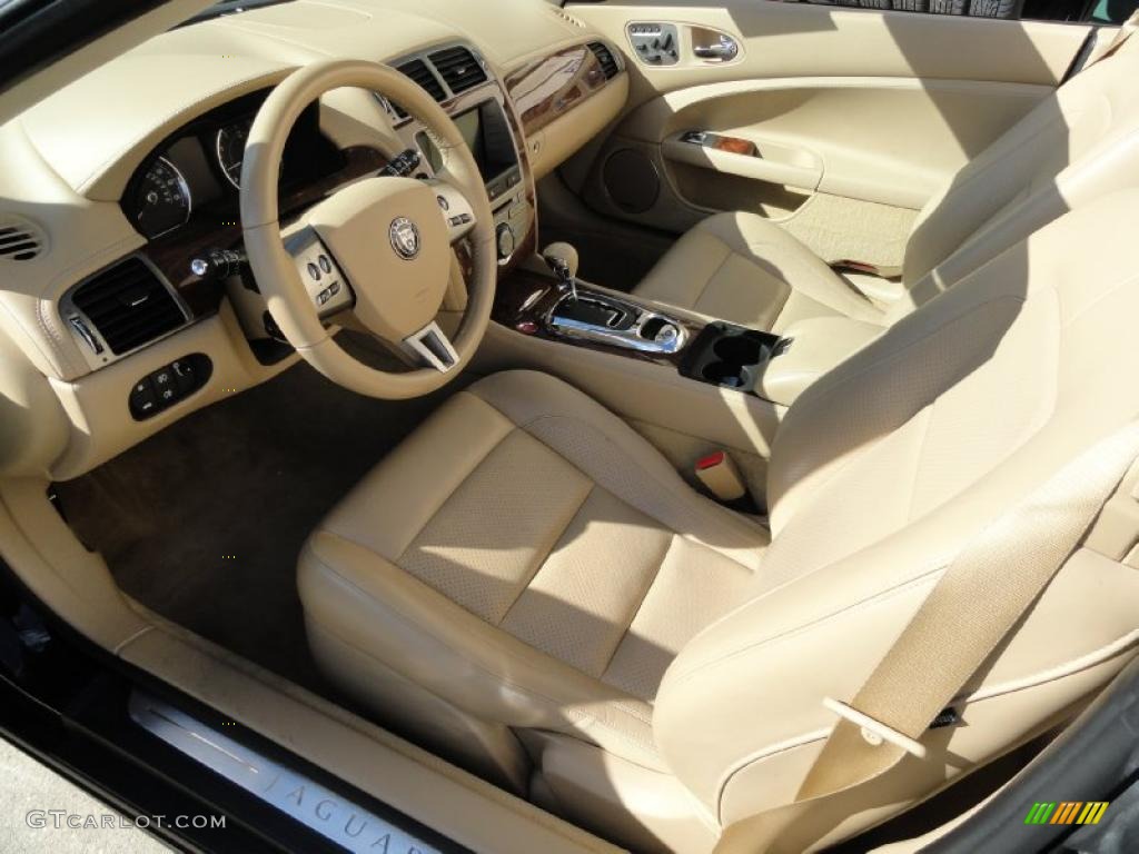 Caramel Interior 2008 Jaguar XK XK8 Convertible Photo #39243434