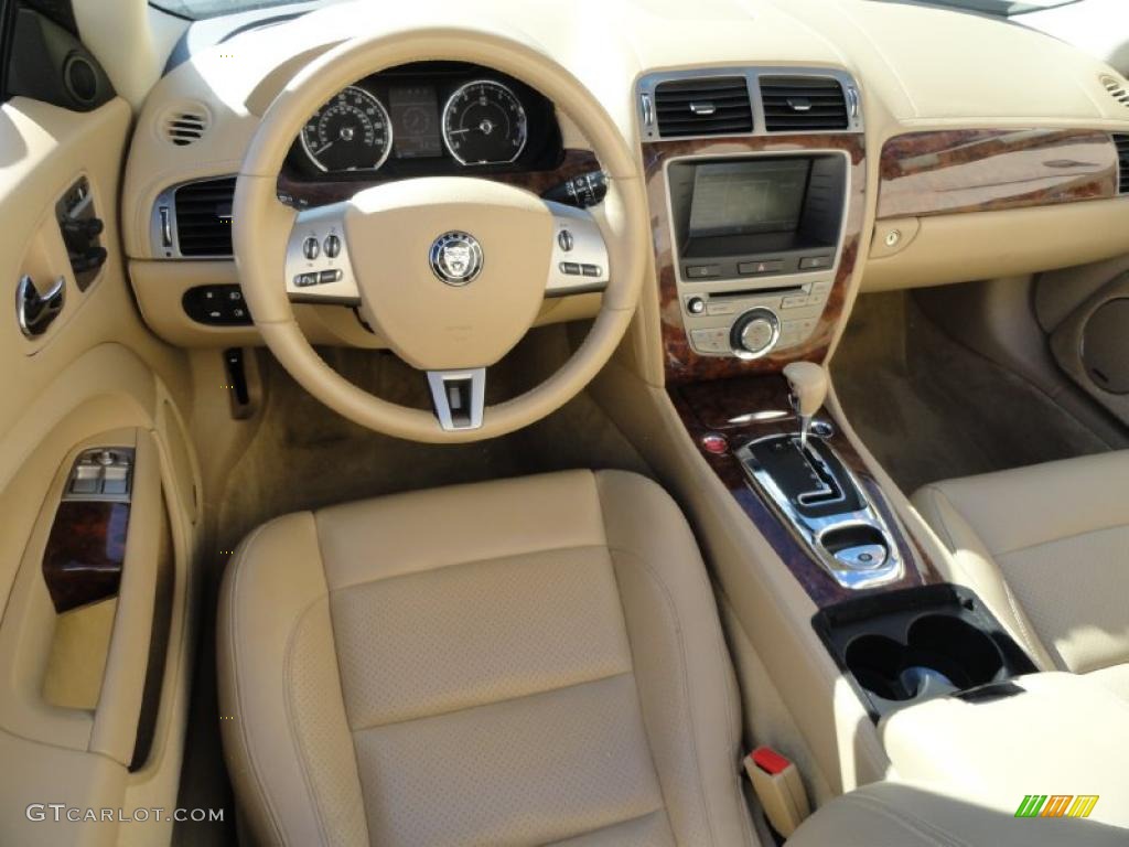 Caramel Interior 2008 Jaguar XK XK8 Convertible Photo #39243450