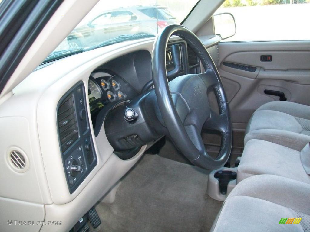 2004 Silverado 1500 LS Crew Cab - Dark Gray Metallic / Tan photo #10