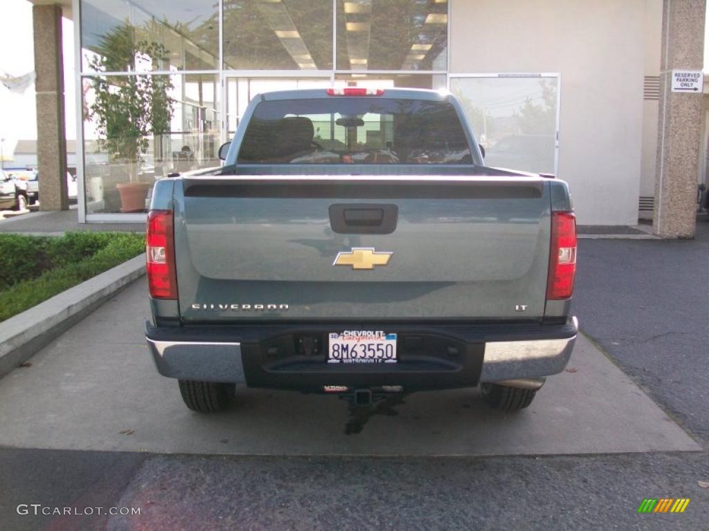 2007 Silverado 1500 LT Extended Cab - Blue Granite Metallic / Light Titanium/Ebony Black photo #4