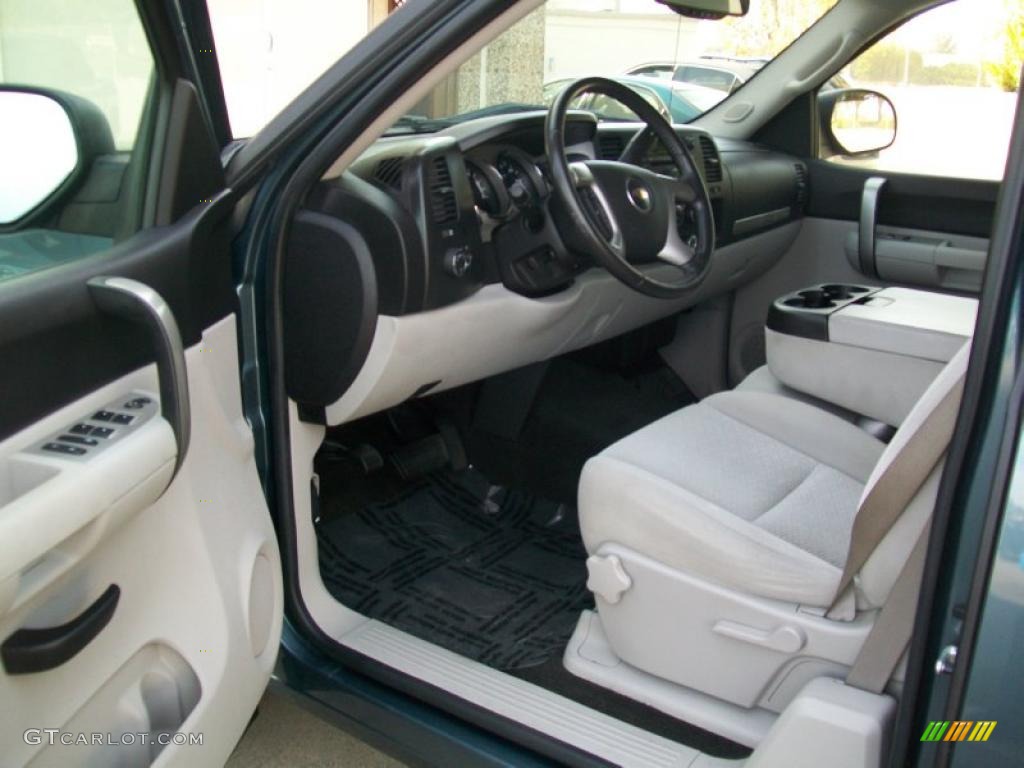 Light Titanium/Ebony Black Interior 2007 Chevrolet Silverado 1500 LT Extended Cab Photo #39244262