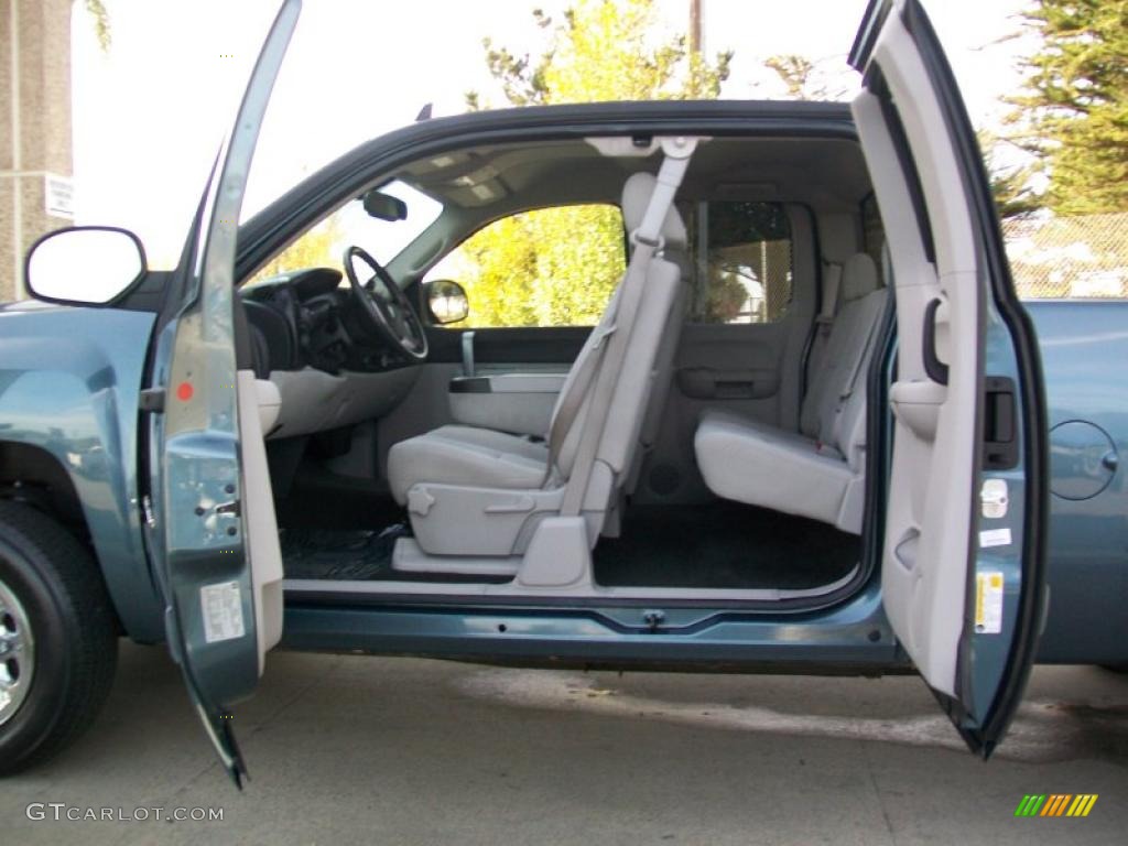 2007 Silverado 1500 LT Extended Cab - Blue Granite Metallic / Light Titanium/Ebony Black photo #14