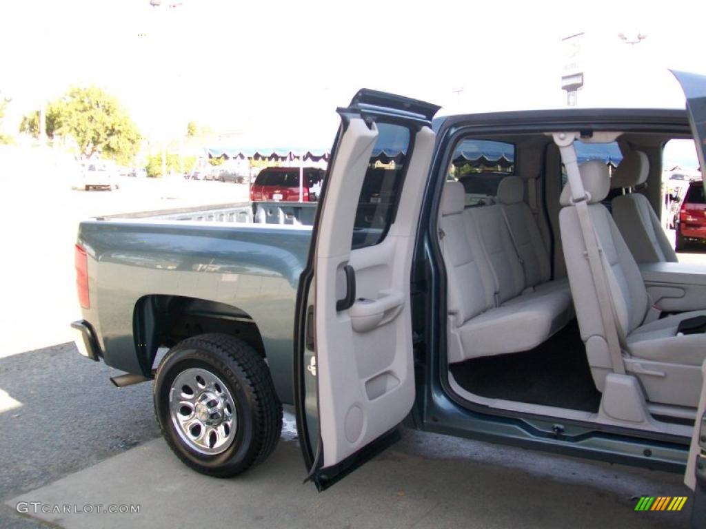 2007 Silverado 1500 LT Extended Cab - Blue Granite Metallic / Light Titanium/Ebony Black photo #24