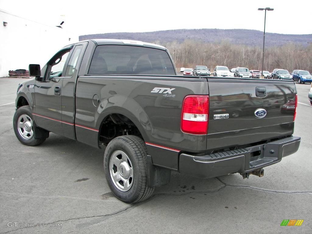 2005 F150 STX Regular Cab 4x4 - Dark Stone Metallic / Medium Flint Grey photo #7