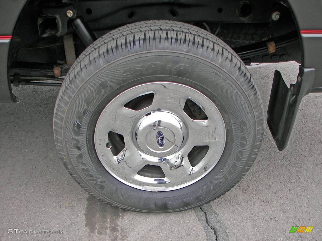 2005 F150 STX Regular Cab 4x4 - Dark Stone Metallic / Medium Flint Grey photo #9