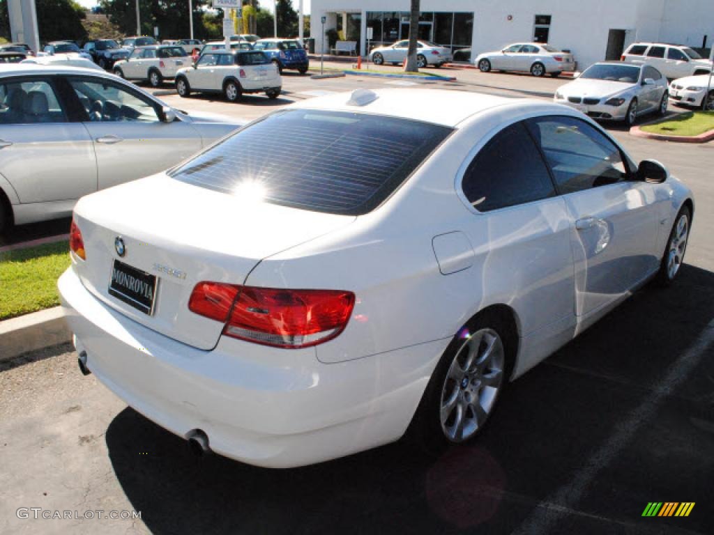 2008 3 Series 335i Coupe - Alpine White / Black photo #8