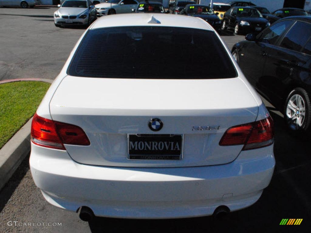 2008 3 Series 335i Coupe - Alpine White / Black photo #9