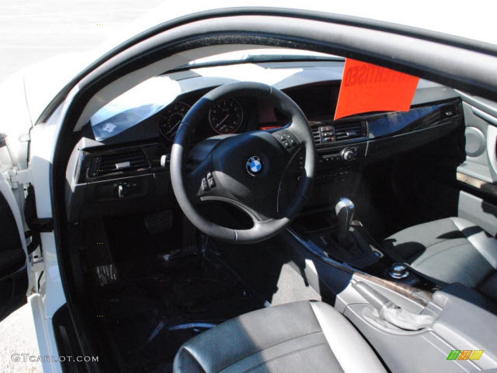 2008 3 Series 335i Coupe - Alpine White / Black photo #14