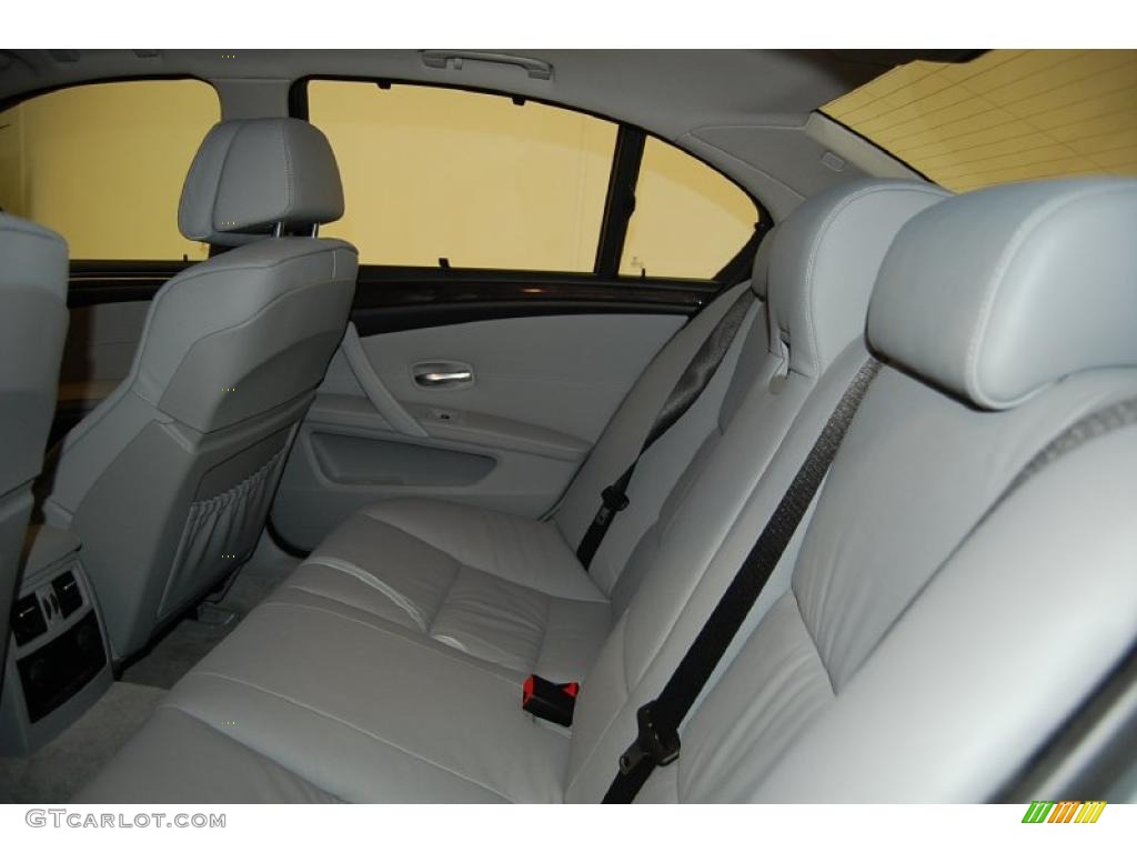 Grey Dakota Leather Interior 2009 BMW 5 Series 550i Sedan Photo #39247939
