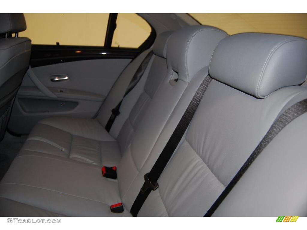 Grey Dakota Leather Interior 2009 BMW 5 Series 550i Sedan Photo #39247951