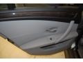 2009 BMW 5 Series Grey Dakota Leather Interior Door Panel Photo