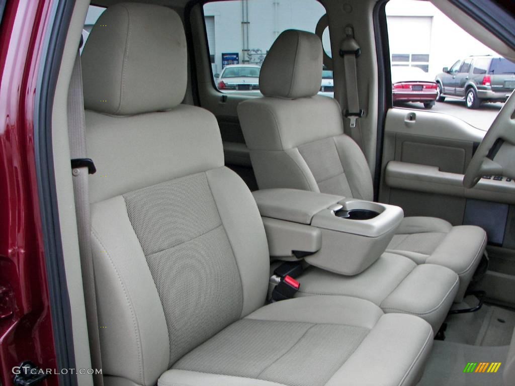 2005 F150 XLT SuperCrew 4x4 - Dark Toreador Red Metallic / Tan photo #19