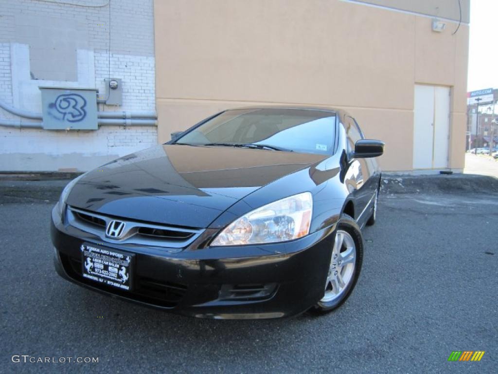 2007 Accord EX-L Coupe - Nighthawk Black Pearl / Black photo #1