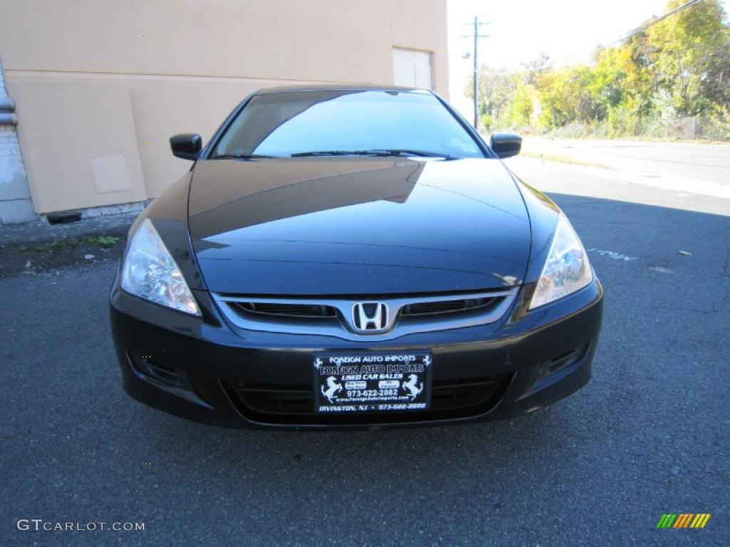 2007 Accord EX-L Coupe - Nighthawk Black Pearl / Black photo #3