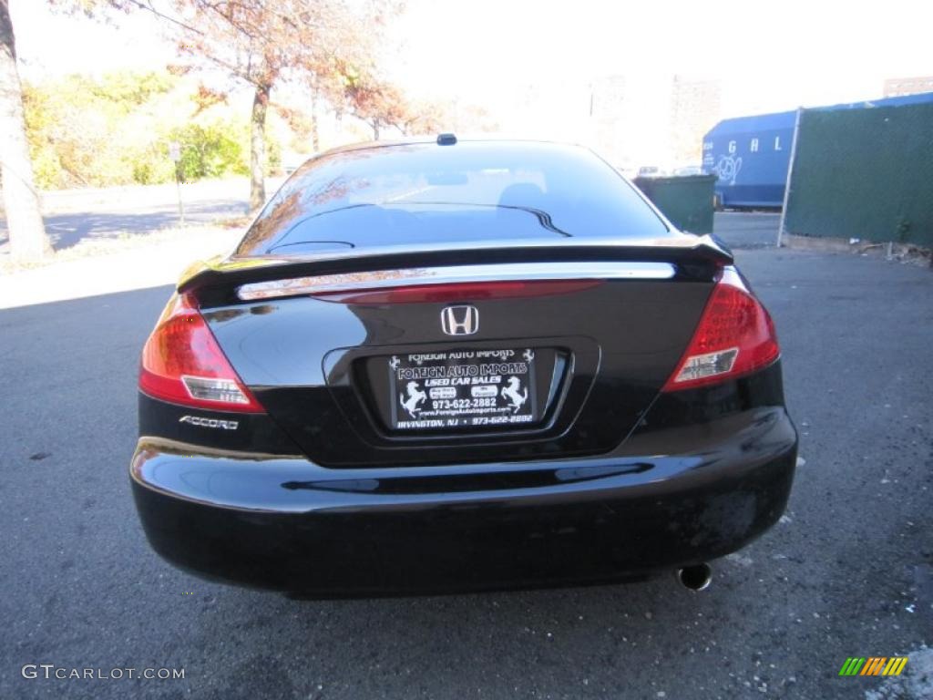 2007 Accord EX-L Coupe - Nighthawk Black Pearl / Black photo #4