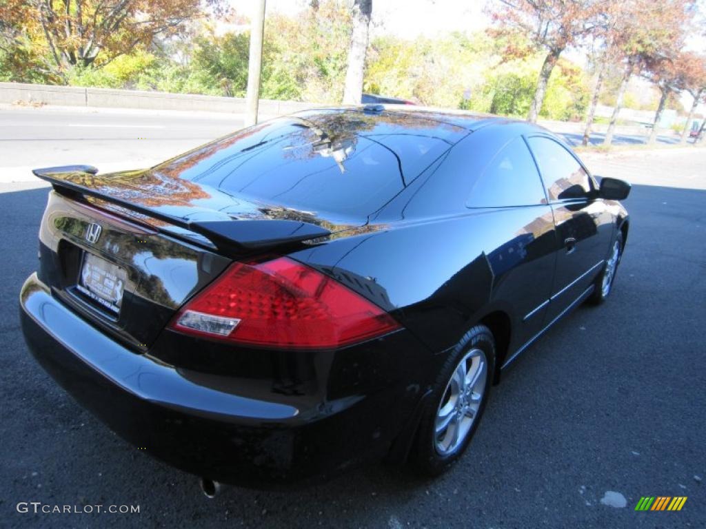 2007 Accord EX-L Coupe - Nighthawk Black Pearl / Black photo #8