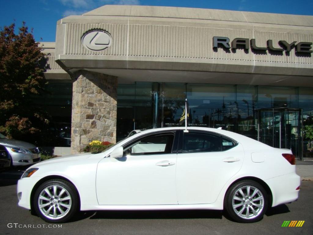 2008 IS 250 AWD - Starfire White Pearl / Black photo #3