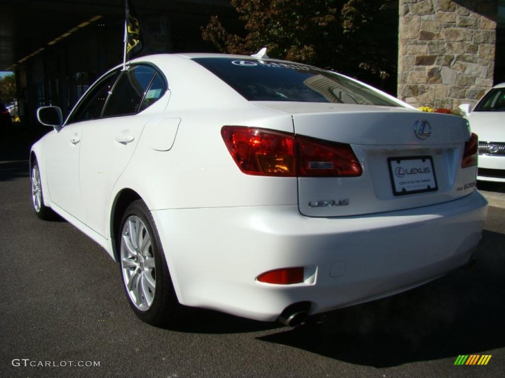 2008 IS 250 AWD - Starfire White Pearl / Black photo #4