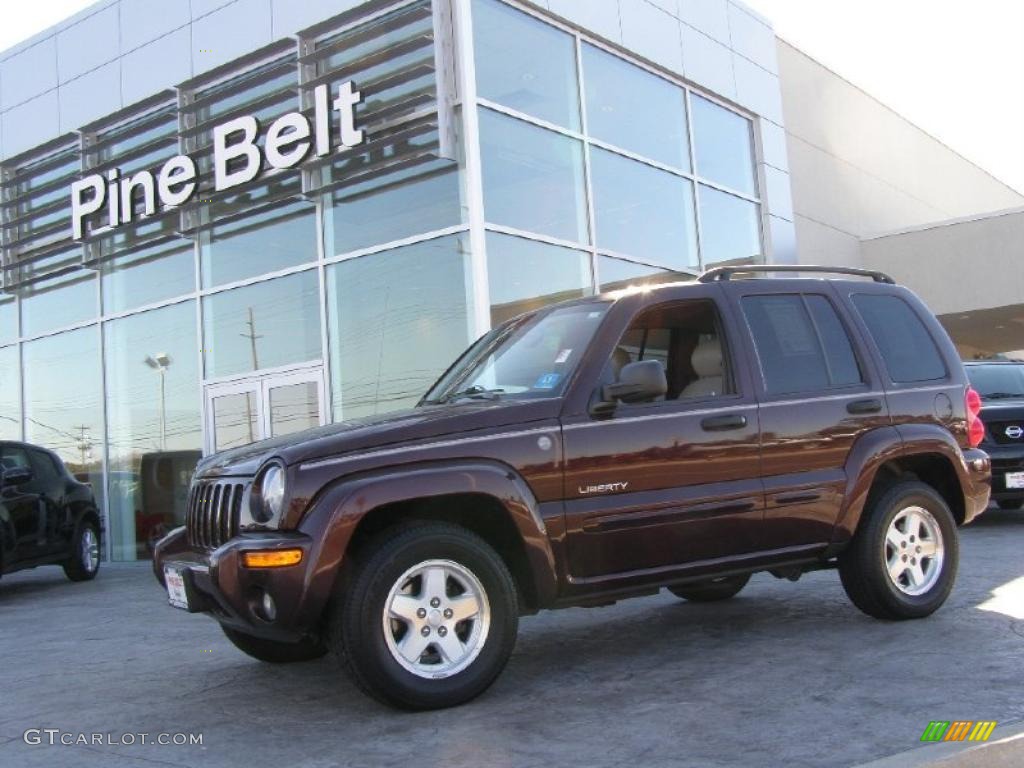 2004 Liberty Limited 4x4 - Deep Molten Red Pearl / Light Taupe/Taupe photo #1