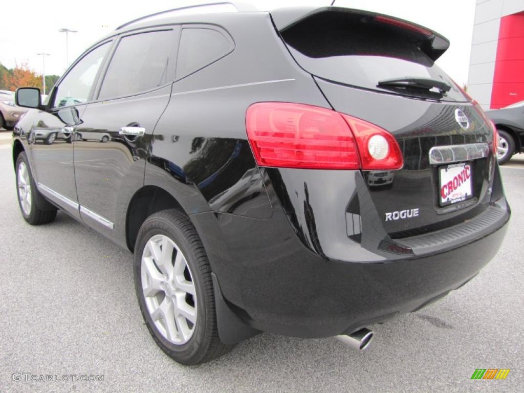 Wicked Black 2011 Nissan Rogue SV Exterior Photo #39251124