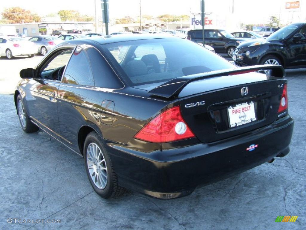 Nighthawk Black Pearl 2005 Honda Civic LX Coupe Exterior Photo #39251140