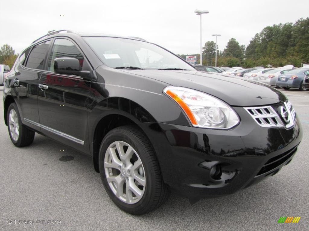 Wicked Black 2011 Nissan Rogue SV Exterior Photo #39251172