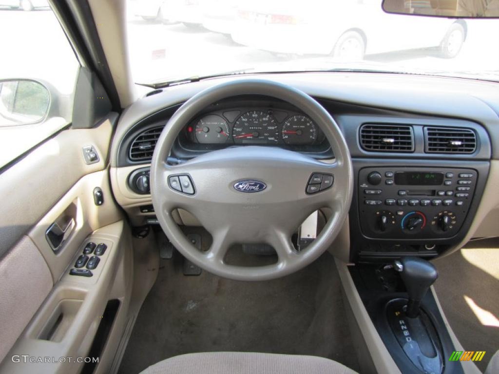 2000 Ford Taurus SES Medium Parchment Dashboard Photo #39252614
