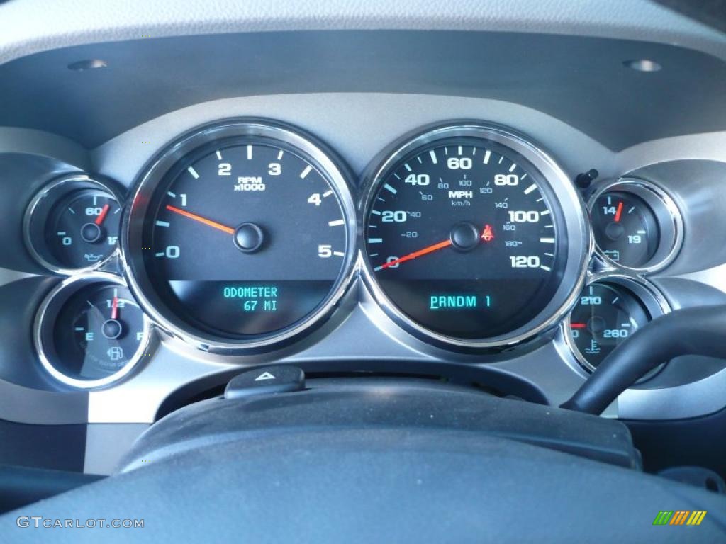 2011 GMC Sierra 3500HD Work Truck Crew Cab 4x4 Chassis Gauges Photo #39252881