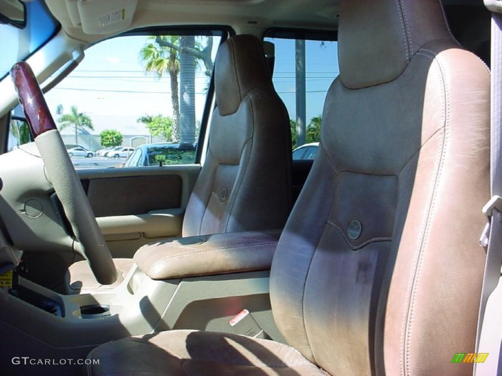 Castano Brown Leather Interior 2006 Ford Expedition King Ranch Photo #39253894