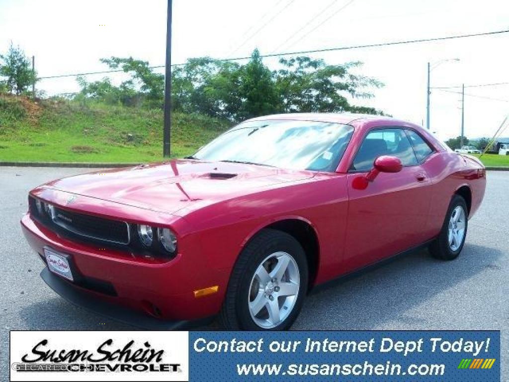 Inferno Red Crystal Pearl Coat Dodge Challenger