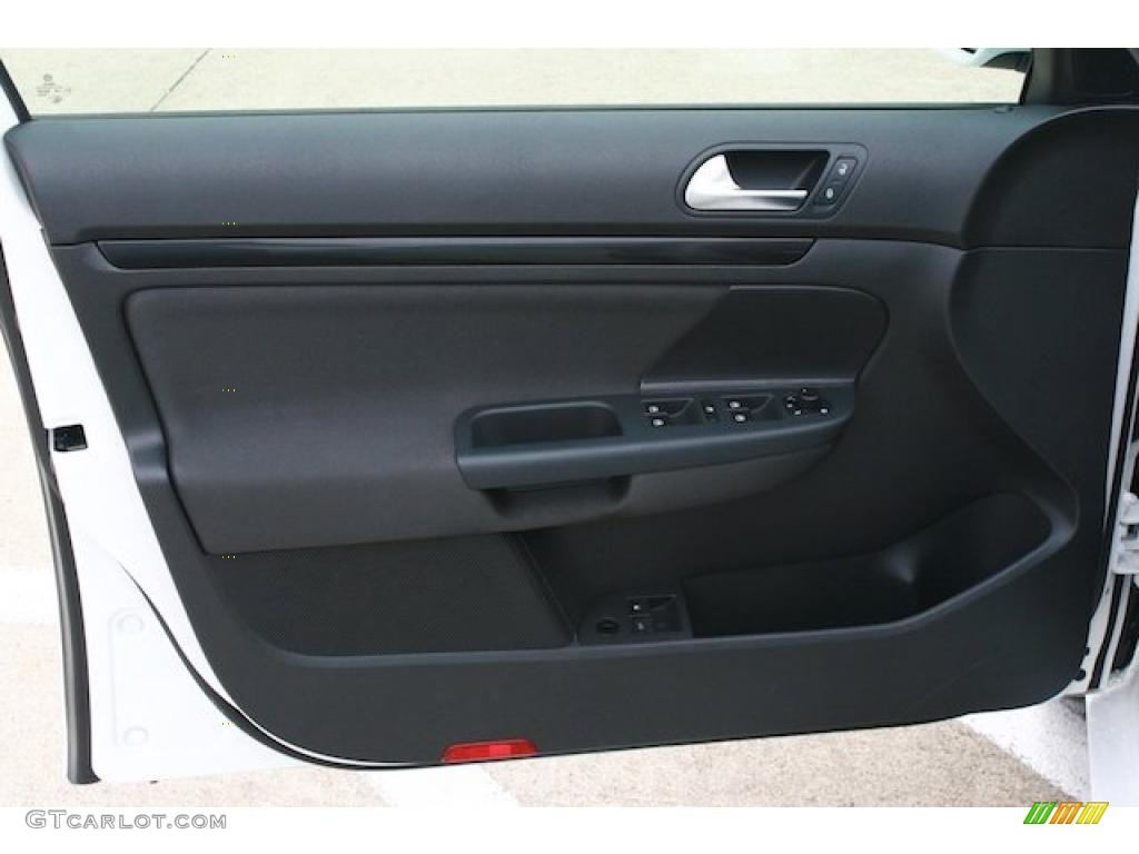 2010 Volkswagen Jetta TDI Cup Street Edition Interlagos Plaid Cloth Door Panel Photo #39255875